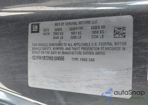 2017 Chevrolet Camaro Ss z USA, uszkodzony, nr VIN 1G1FH1R72H0104566